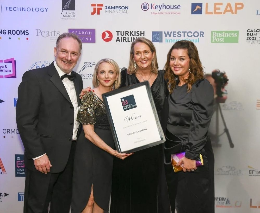 Kingsford Solicitors awards ceremony - Legal excellence recognition and professional achievements for Irish law firm